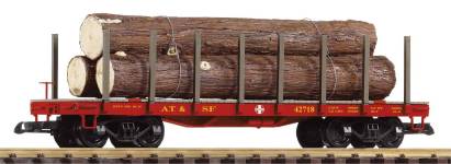 PIKO 38786 - G - Rungenwagen mit Holzladung, SF